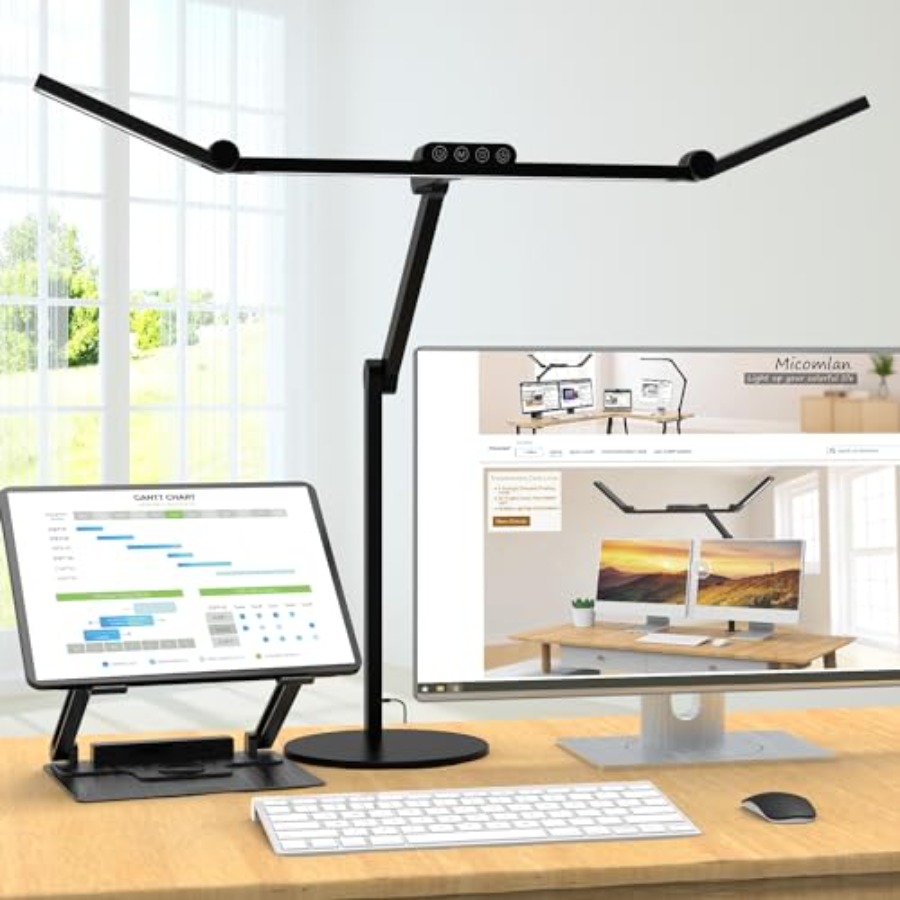 Desk Lamp Led - Lampa biurkowa architekta z oświetleniem nastrojowym,