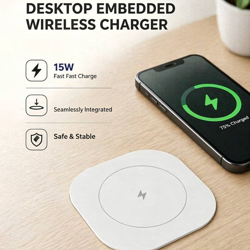 Home Office In Uk - Wbudowana bezprzewodowa ładowarka 15W do montażu