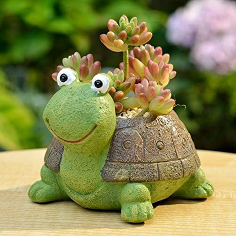 Plant Desk Mini - Śliczny żółw doniczka sukulent Bonsai kaktus