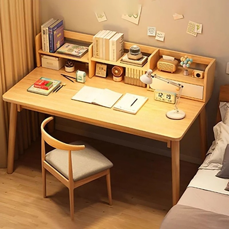 Home Office Furniture Sets - Nowoczesny Drewniany Zestaw Biurko i Krzesło