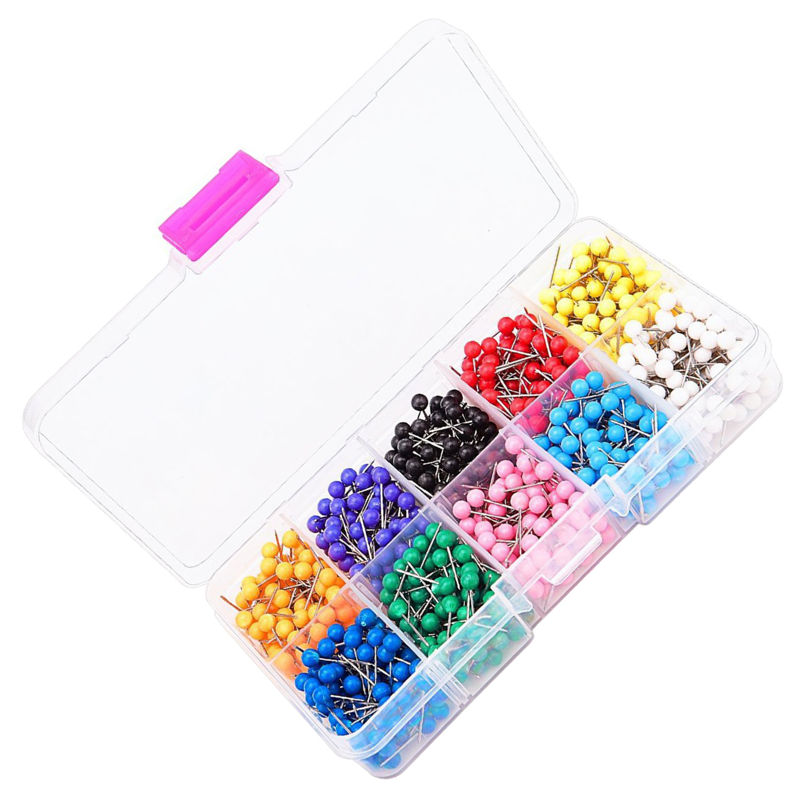 Home Office Head - 1000 sztuk plastikowych pinezek w kształcie