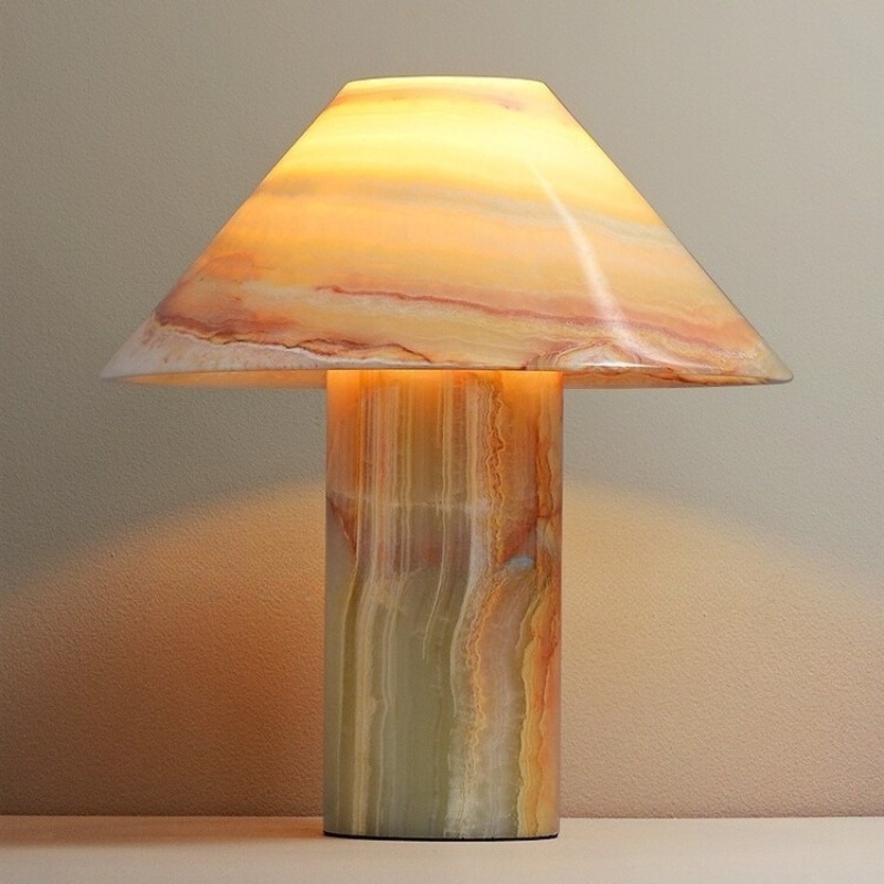 Home Office Interior Design - Lampy podłogowe z włoskiego jadeitu, vintage,