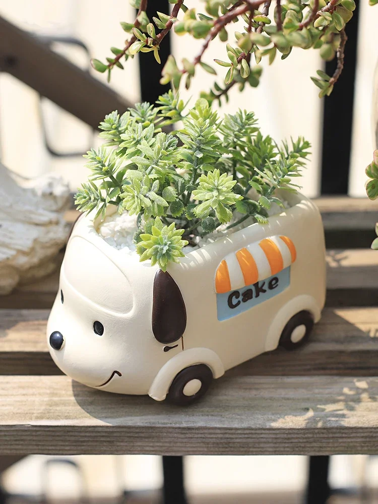 Plant Desk Mini - Food Truck Animal Small Plant Pot