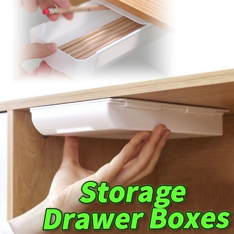 Home Office Desk With Drawers - Samoprzylepna szuflada do przechowywania, organizer na