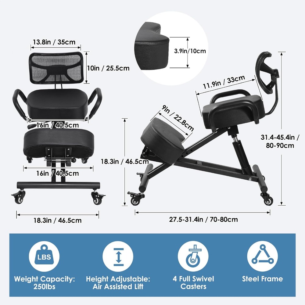 Regulowany ergonomiczny fotel  – Ergonomic Office Chair recenzja i cena