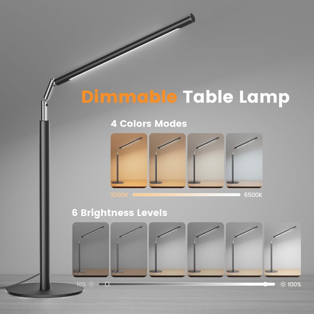 16-calowa Regulowana Metalowa  – Desk Lamp Led recenzja i cena
