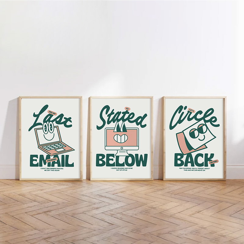 Zabawny Zielony Plakat Biurowy – Home Office Email recenzja i cena
