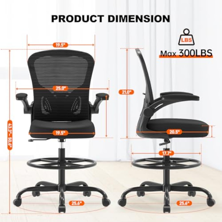 Ergonomiczne krzesło kreślarsk – Ergonomic Office Chair recenzja i cena