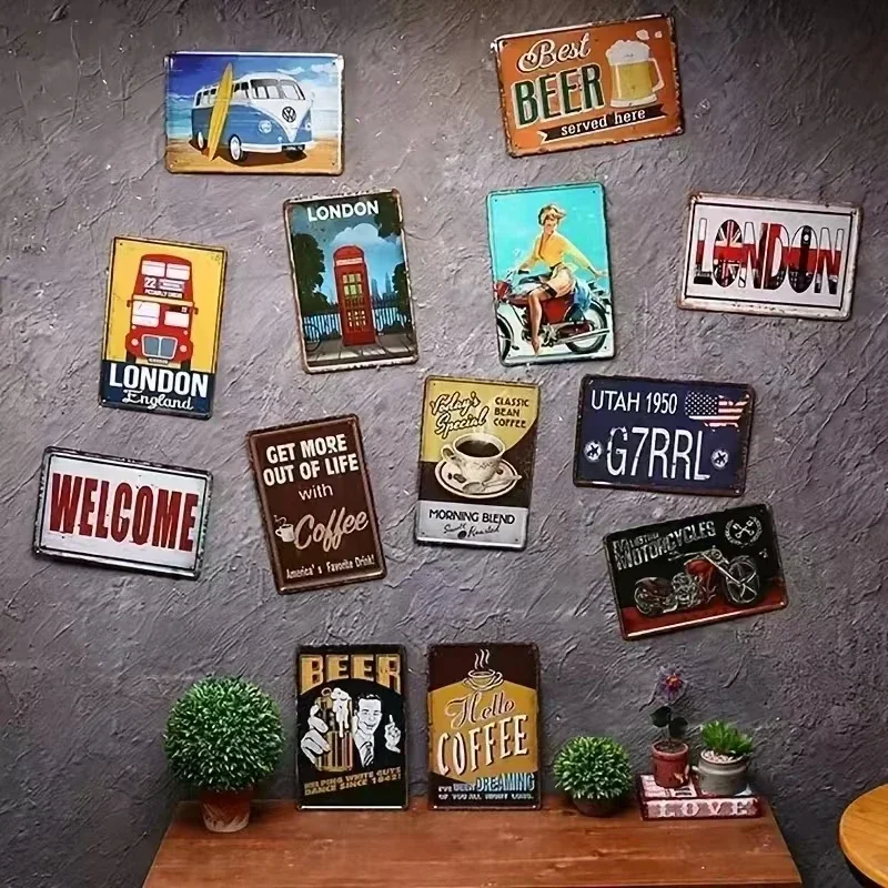 Vintage Metalowy Znak Blaszany – Home Office Guadalajara recenzja i cena