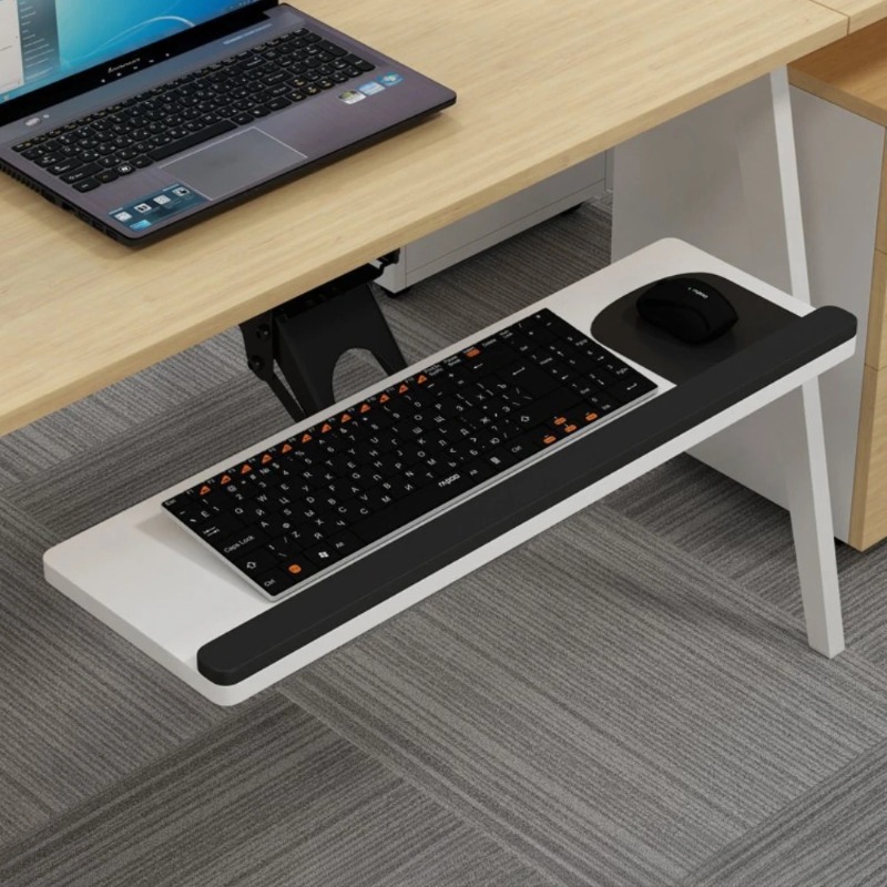 Półka na klawiaturę pod biurko – Home Office Desk With Drawers recenzja i cena