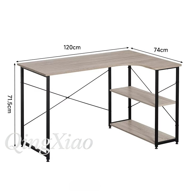Biurko narożne w kształcie lit – Home Office Desk With Drawers recenzja i cena