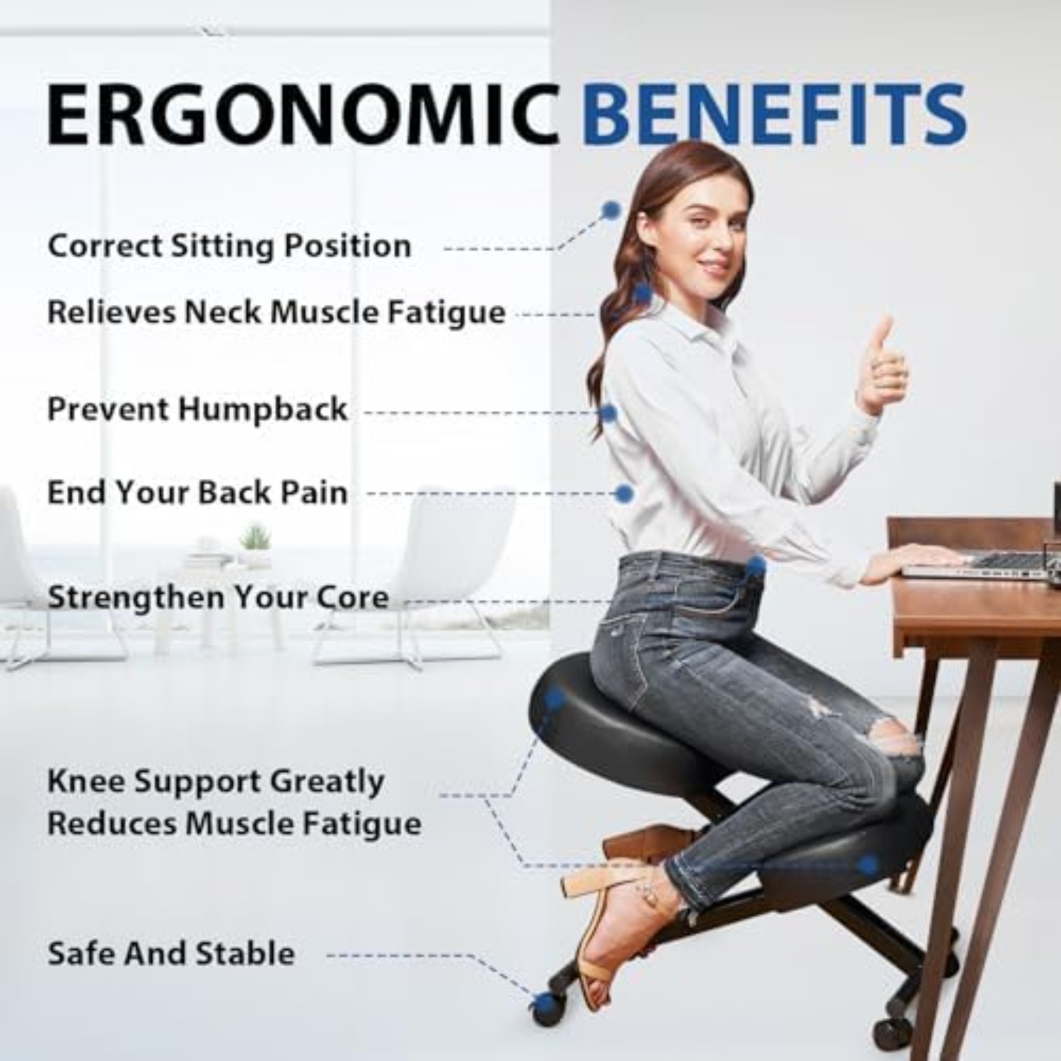 Ergonomiczne krzesło do klęcze – Ergonomic Office Chair recenzja i cena