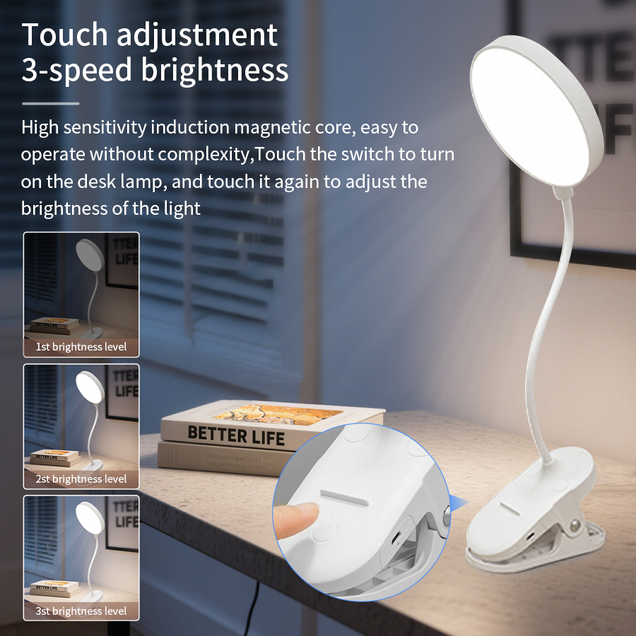 Lampka biurkowa LED z klipsem  – Desk Lamp Led recenzja i cena