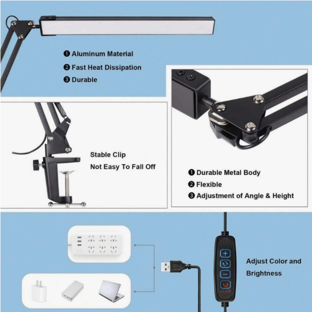 Lampa biurkowa LED do domu, cz – Desk Lamp Led recenzja i cena