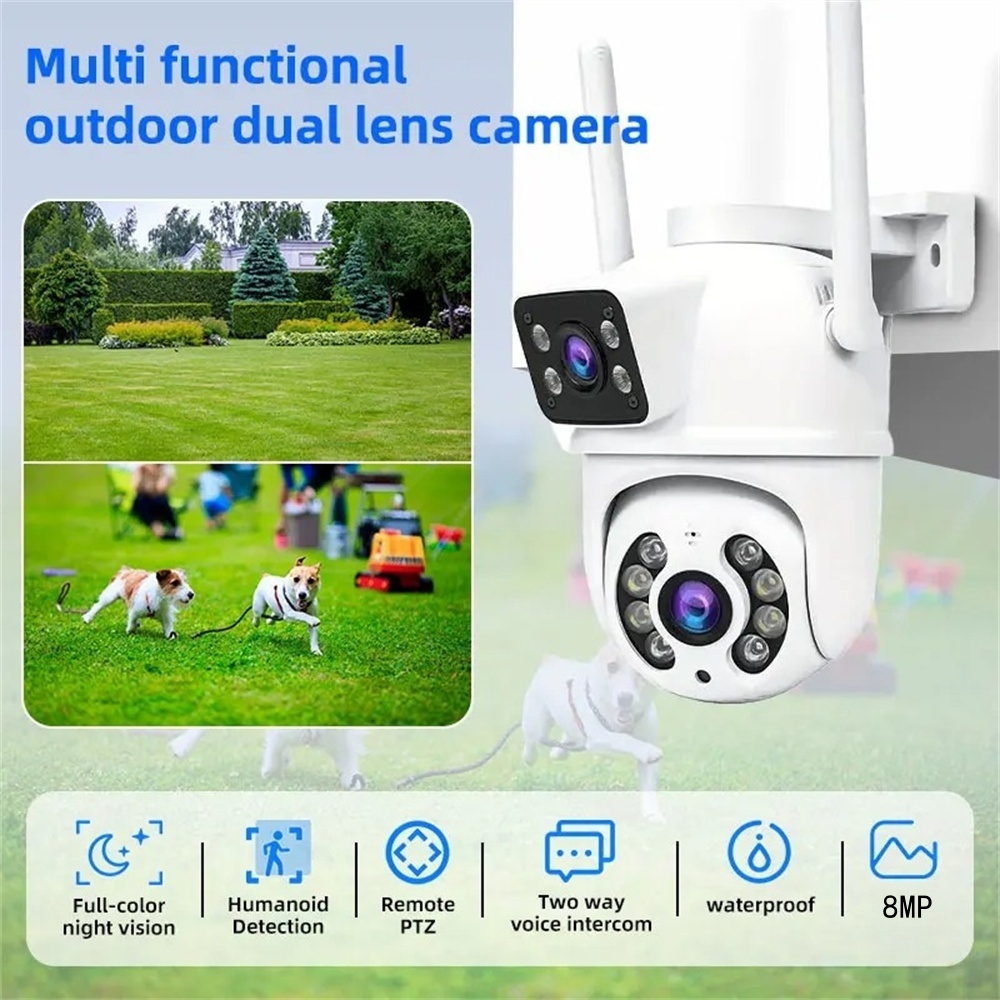 Kamera WiFi 4K 8MP PTZ Zewnętr – Home Office Email recenzja i cena