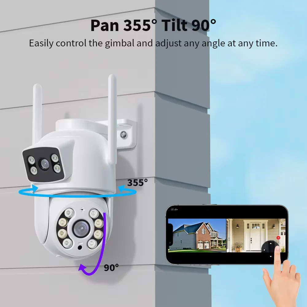 Kamera WiFi 4K 8MP PTZ Zewnętr – Home Office Email recenzja i cena
