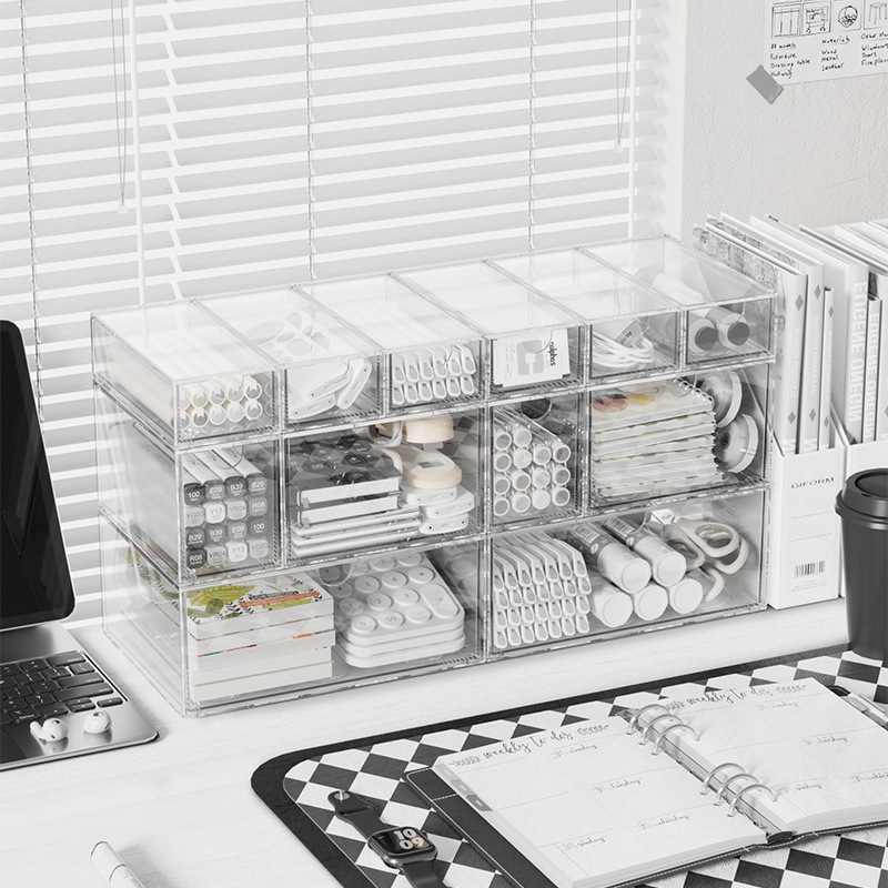 Akrylowe, składane pudełko org – Home Office Desk With Drawers recenzja i cena